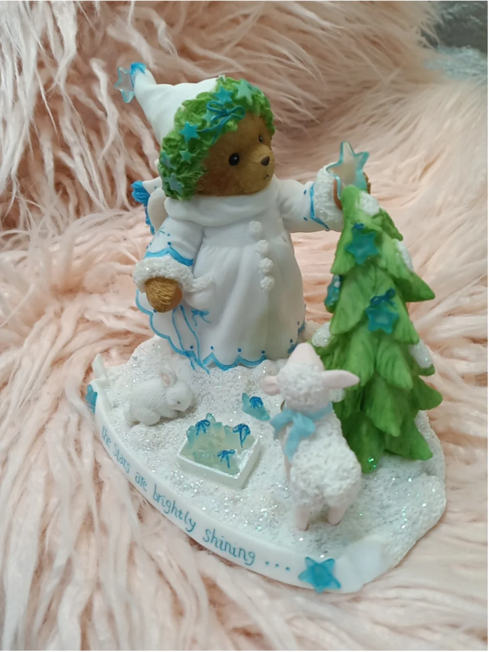 Cherished Teddies Charlene The Stars Are Brightly Shining 2009 Bear Lamb Bunny